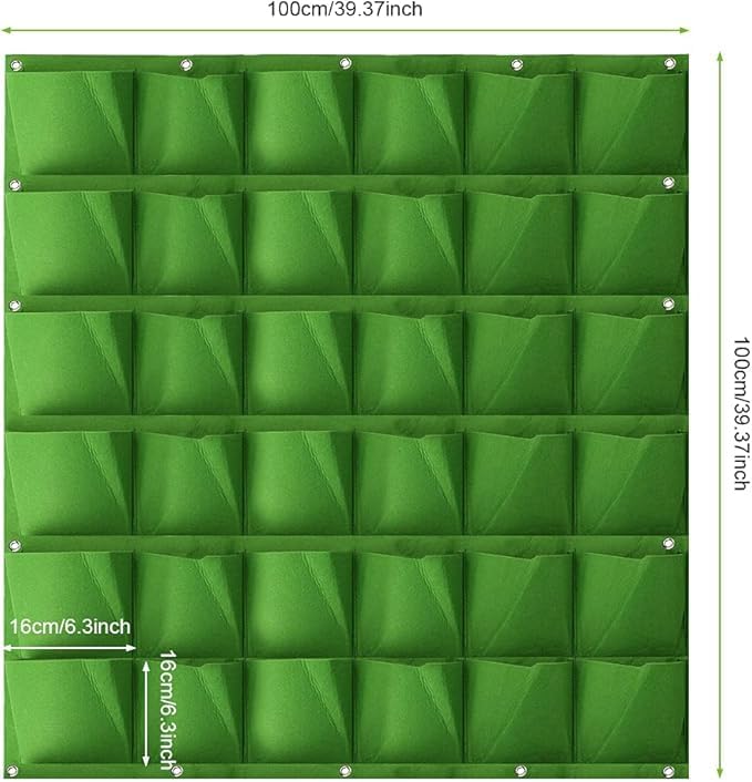 ميريديان حاوية زراعة حائطية عمودية معلقة من Meridian (16 جيوب) - Image 3