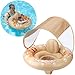 Swimbobo Inflatable Baby Swimming Float with Safe Seat and Canopy for Age 636 Months Toddler Beige Dog - Image 3