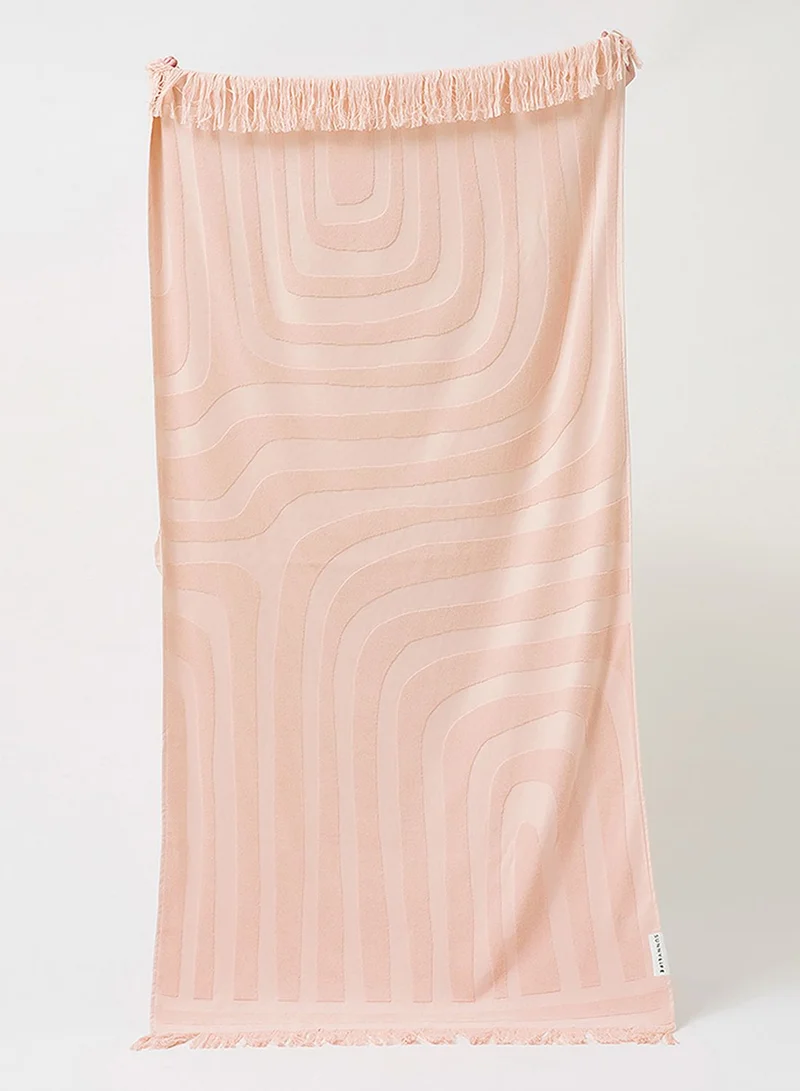SUNNY LIFE Luxe Salmon Beach Towel