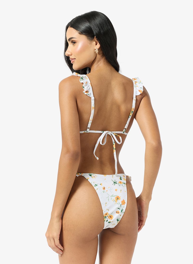 Ginger 3 PC Floral Bikini with Cover Up Set - Image 5