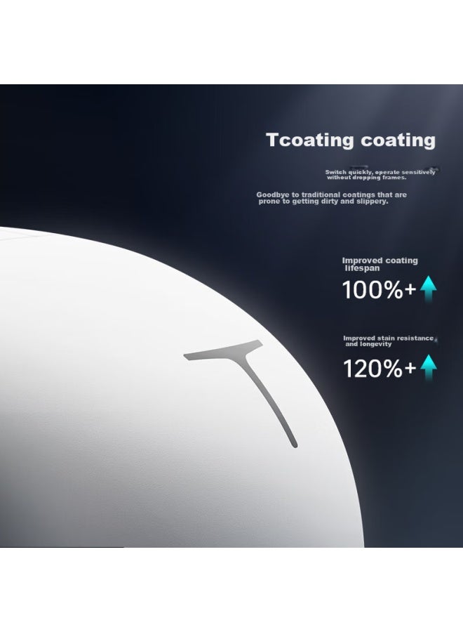 Thunderobot Ml9mini Starlight Wired/wireless/tri-mode Gaming Mouse Paw3950 Esports Office Flagship Mouse, Holeless Lightweight, With Charging Dock, White - Image 3