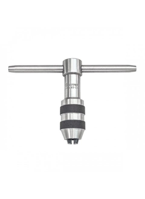 Starrett T-Handle Tap Wrench - Ideal for Holding Taps, Drills, Reamers and Small Tools - 1/4-1/2" Capacity Tap Size, 3-1/2" Body Length, 3/16-5/16" Square Shank - 93C