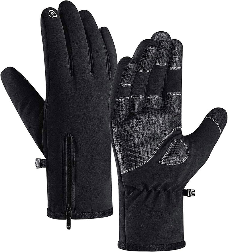 Jeniulet 100% Waterproof Winter Gloves -30℉ Warm Windproof All Fingers Touch Screen Gloves for Men Skiing and Outdoor Work - Image 1