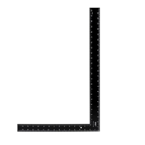 VINCA Carpenter Framing L Shape Square, SCLS-2416BK 16 inch x 24 inch, Steel Black Finished - Image 1