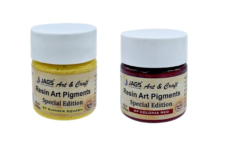 Generic MFH Resin Art Pigments 20ML Sp Heirloom RED AND YELLOW PACK OF 2 COMBO  - Image 1