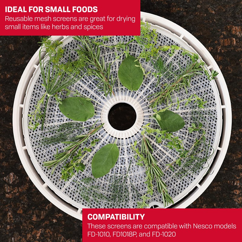 Nesco MS-2-6 Round Mesh 15 1/2" Clean-A- Screens Fits Food Dehydrators 2 Pack - Image 2