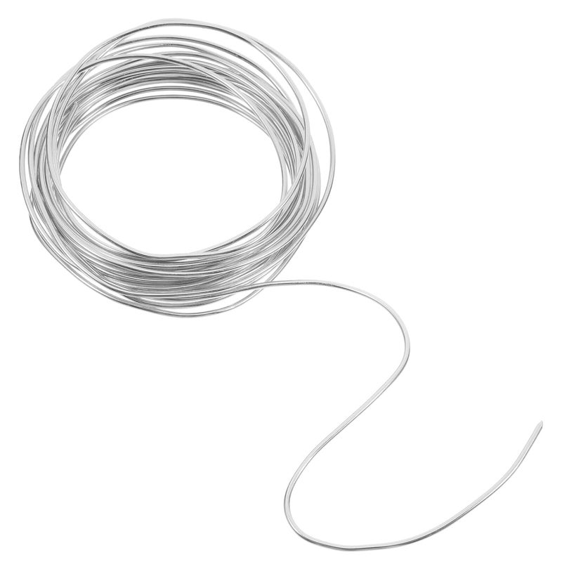 Flexible Aluminum Wire 2.0mm Silver 5 Meters for Jewelry Making, Bendable Metal Wire for Sculpting, DIY Beading and Handmade Accessories in Arts and Crafts - Image 1