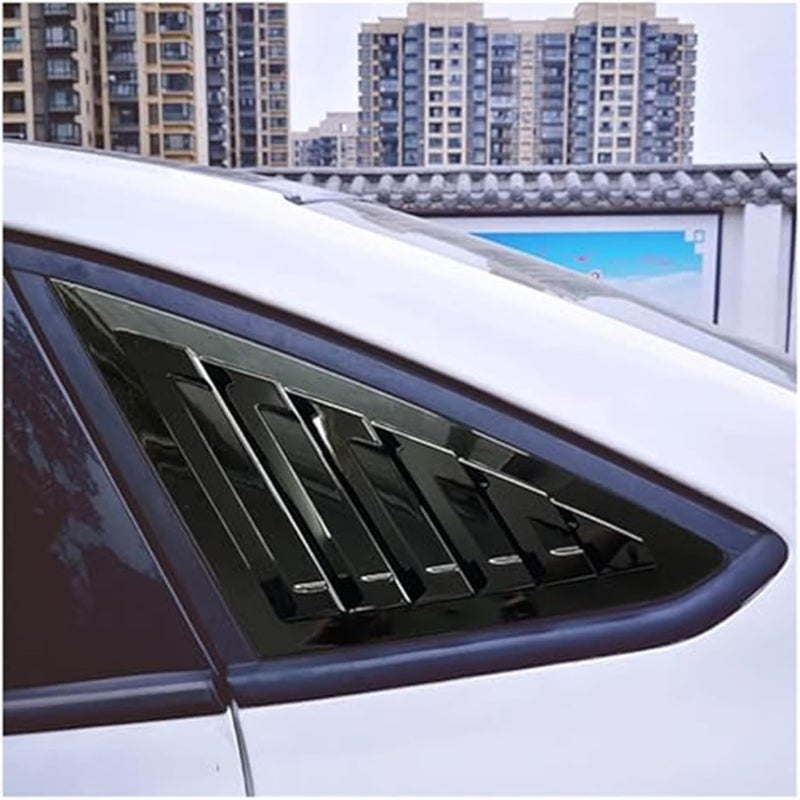 QASULER Car Rear Louver Window Cover for Ford Focus 2012-2018 - Image 4