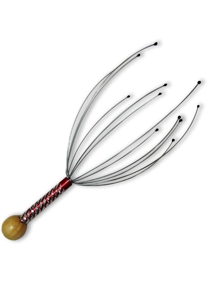 MN67 Hand Scalp Massager Manual Head Massage Hand Held Scalp Head Massager Pain Relief And Hair Growth, Head Massager Neck Massage Octopus Scalp Stress Relax Spa Therapy Dealing (pack of 1) - Image 2