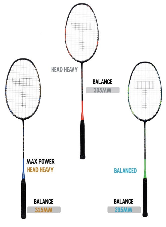 TANSO Arashi 2.0 Full Graphite Ultra Light Weight Carbon Fibre Strung Badminton Racket with Free Full Racquet Cover (77 Grams, 32 Lbs Tension, Strung with Premium Strings) (Orange) - Image 5
