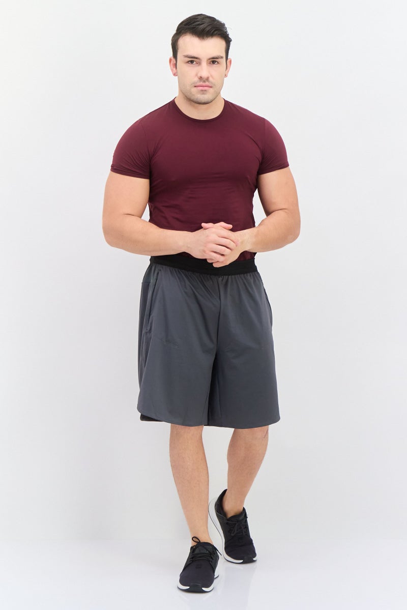 Adidas Men Sportswear Fit 9 Inseam Training Shorts, Grey - Image 4