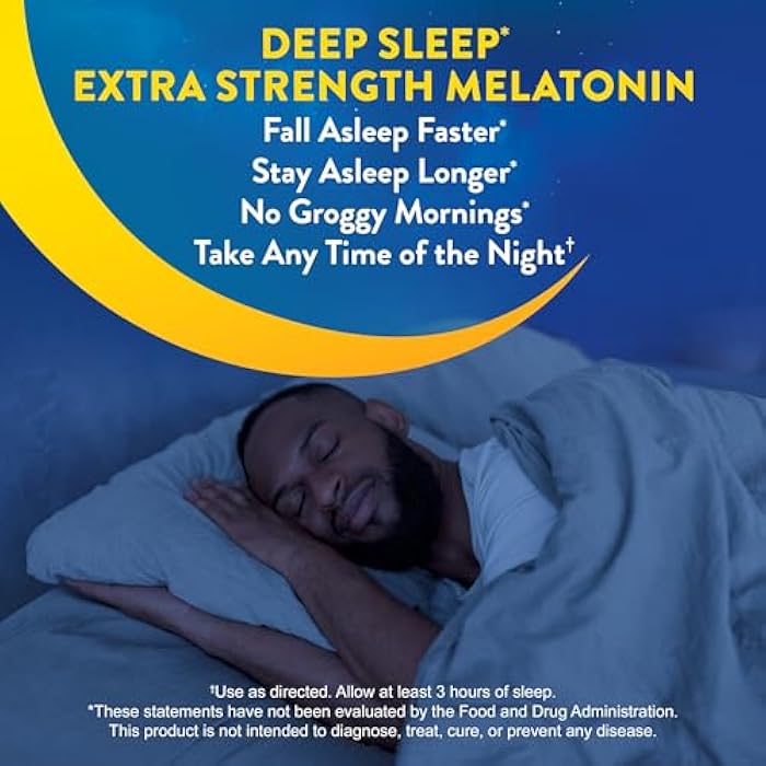 MidNite Deep Sleep Extra Strength, 10 mg Melatonin Sleep Aid, Non-habit Forming, Herbal Dietary Supplement For Adults, Drug-free, Gluten-free, Lactose-free, Vegetarian-friendly, 36 Gummies - Image 4