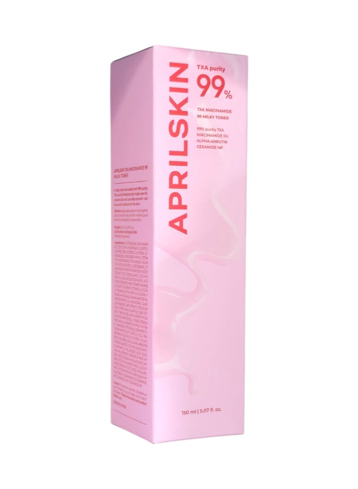 AprilSkin 99% TXA Niacinamide 99 Milky Toner l50ml - Image 3