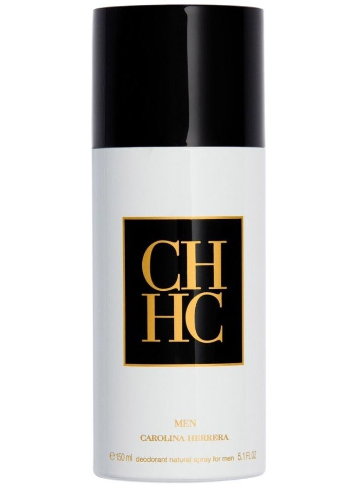 CAROLINA HERRERA Carolina Herrera CH Men Deodorant Natural Spray 24H Protection 150ml - Image 1