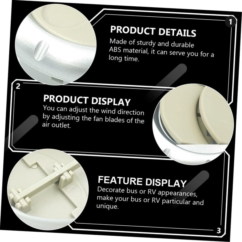FAVOMOTO Air Outlet Vent Deflector for Rv Buses Engineering Vehicles Easy to Clean Lightweight Fit for Optimal Ventilation - Image 3