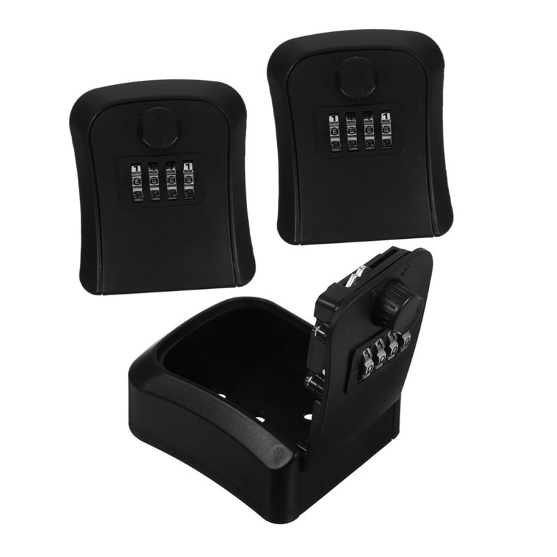 Wall Mount Key Lock Box 6 Pack Combination Code Outdoor Key Storage Easy Install - Image 4