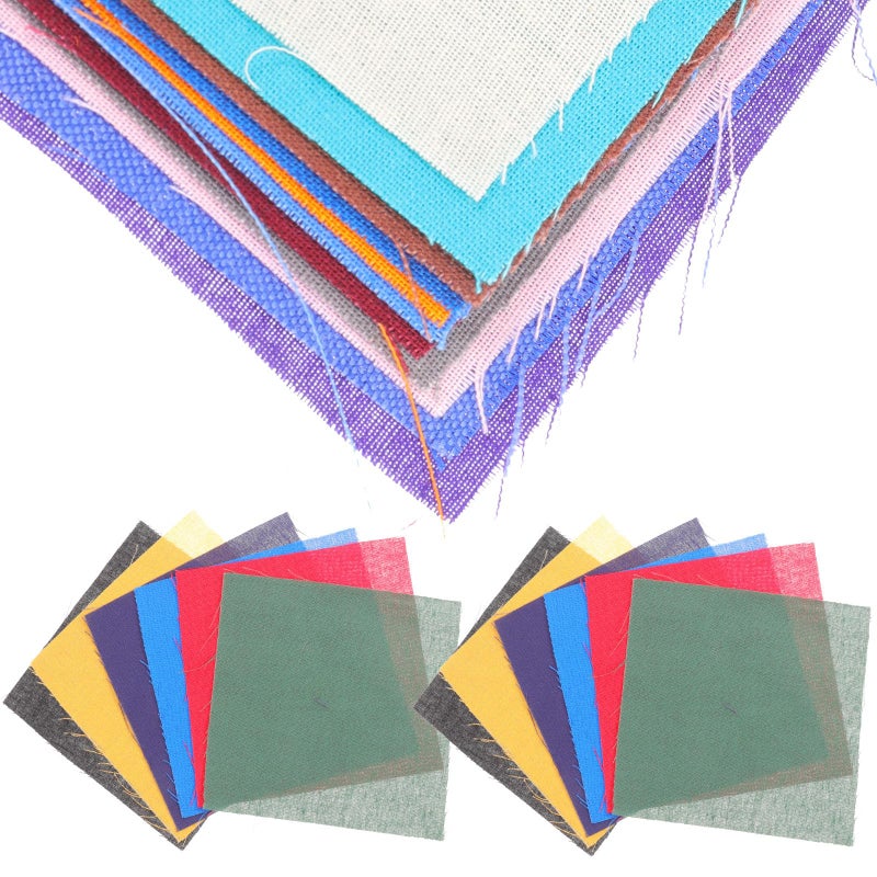 100pcs 10x10cm Solid Color Quilting Fabric Squares Precut Patchwork DIY Sewing Kit - Image 2