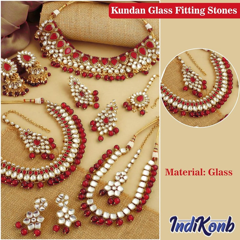 INDIKONB Kundan Stone Multicolour Set - Sparkling Glass-Fitting Stones for Crafting, Embroidery, and DIY Projects (Multicolour1) - Image 3