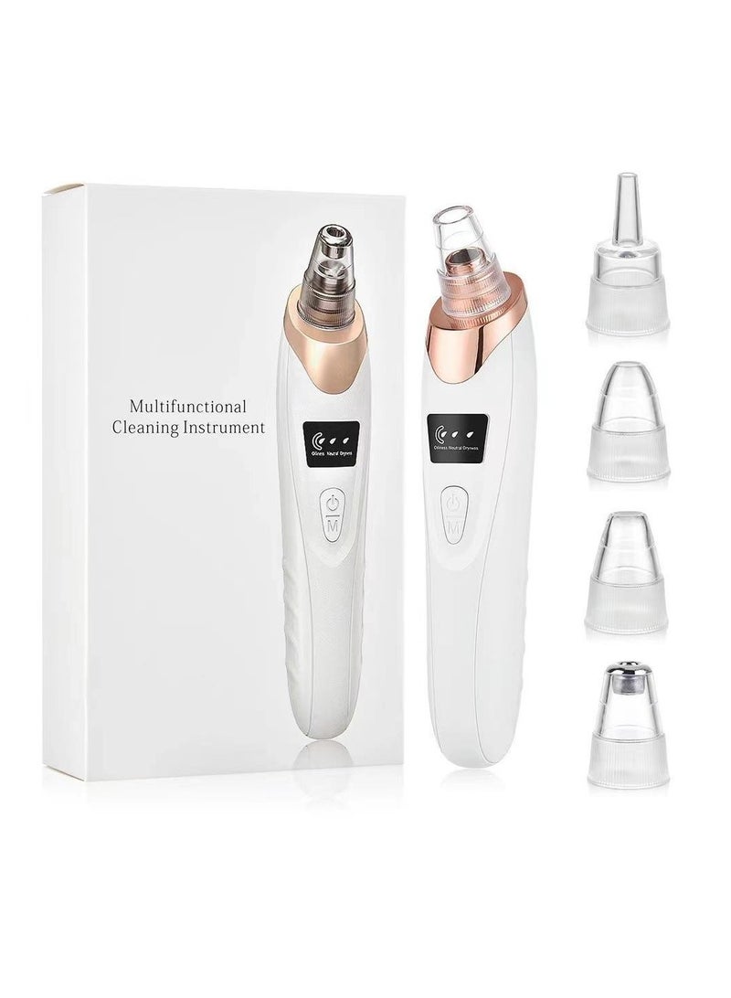 Electric Blackhead Remover Device - Multi-Skin Type Facial Care Cleaner for Oily, Dry, and Combination Skin, Pore Cleansing  Massage Tool - Image 4