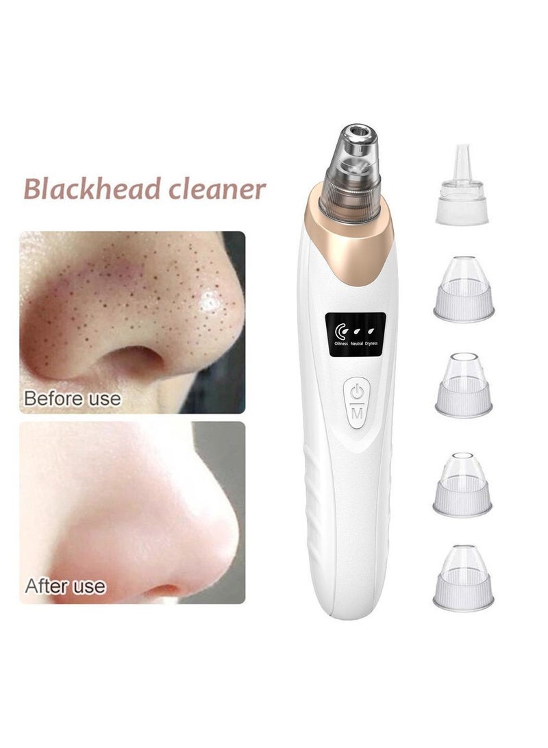 Electric Blackhead Remover Device - Multi-Skin Type Facial Care Cleaner for Oily, Dry, and Combination Skin, Pore Cleansing  Massage Tool - Image 2