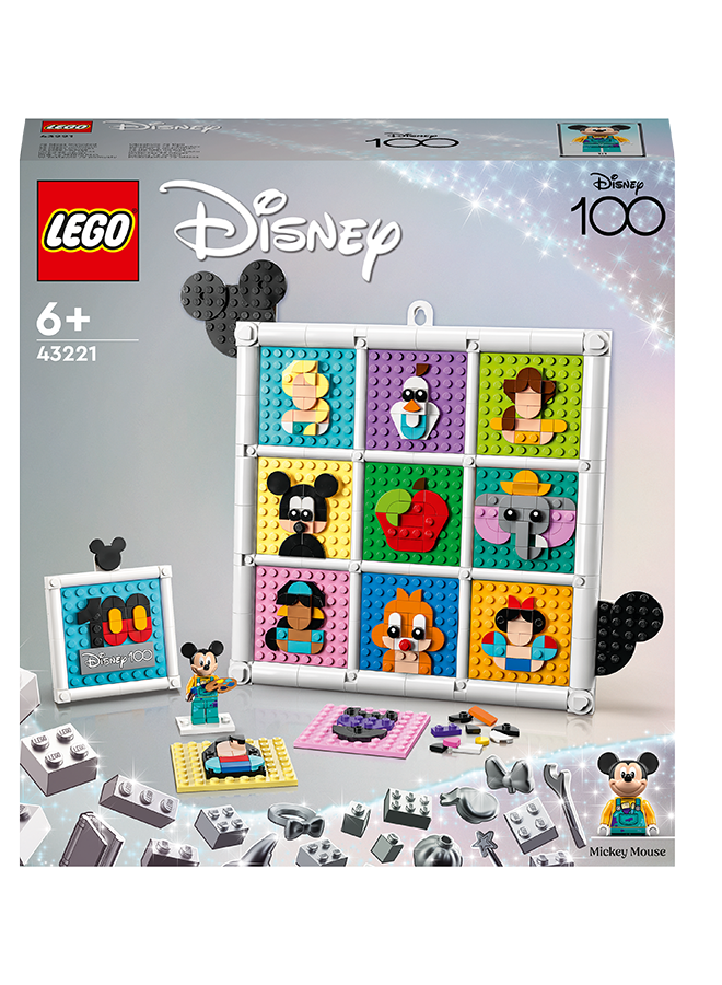 LEGO Disney Animation Icons Building Toy Set, 100 Years Of Disney, A Creative Set That Lets Kids Design Their Own Wall Art; Makes A Fun Birthday Present For Fans And Kids Ages 6+ (1,022 Pieces) 43221  - Image 2