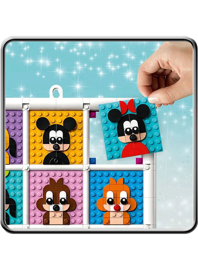 LEGO Disney Animation Icons Building Toy Set, 100 Years Of Disney, A Creative Set That Lets Kids Design Their Own Wall Art; Makes A Fun Birthday Present For Fans And Kids Ages 6+ (1,022 Pieces) 43221