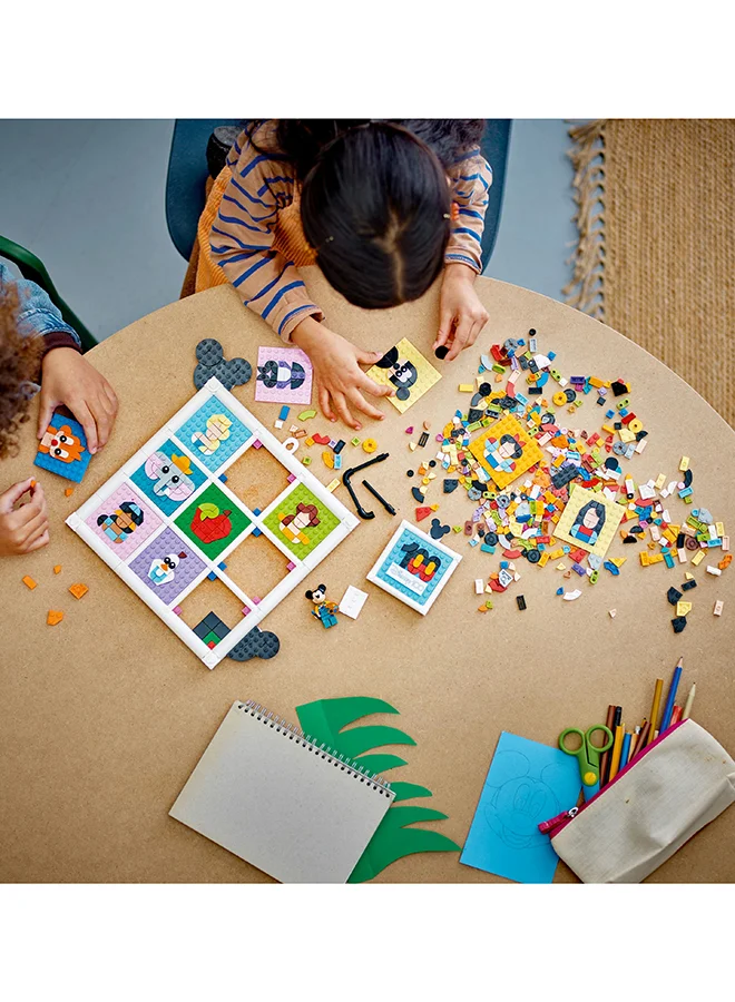 LEGO Disney Animation Icons Building Toy Set, 100 Years Of Disney, A Creative Set That Lets Kids Design Their Own Wall Art; Makes A Fun Birthday Present For Fans And Kids Ages 6+ (1,022 Pieces) 43221
