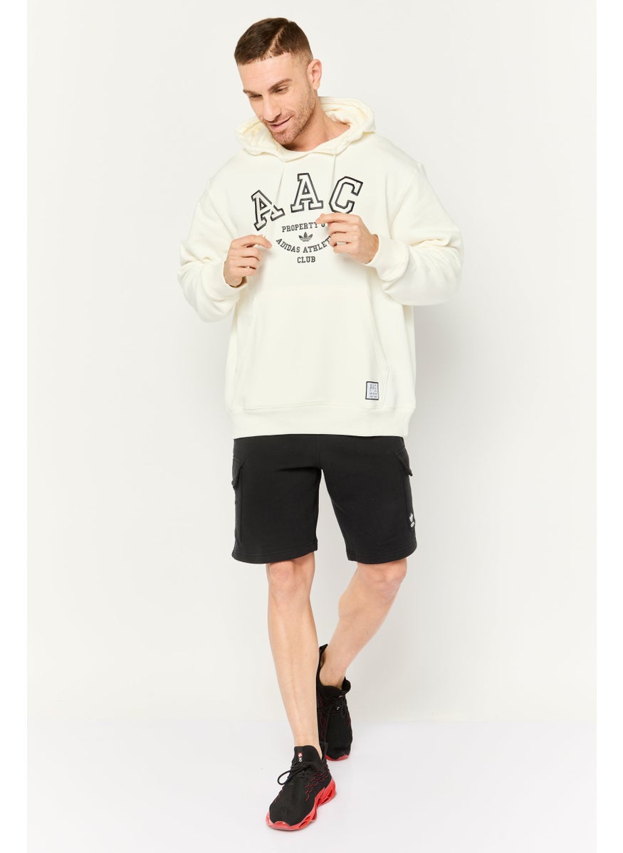 adidas Originals Men Sportswear Fit Long Sleeve Outdoor Hoodie, Off White  - Image 3