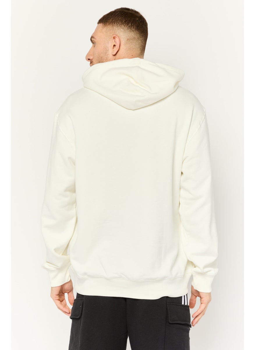 adidas Originals Men Sportswear Fit Long Sleeve Outdoor Hoodie, Off White  - Image 4