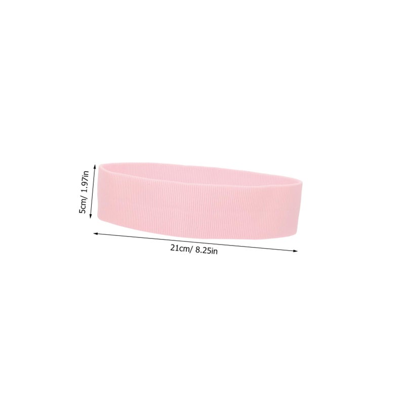 Pink Sport Headbands Sweat Absorbing Elastic Yoga Running Hairbands For Men And Women - Image 3
