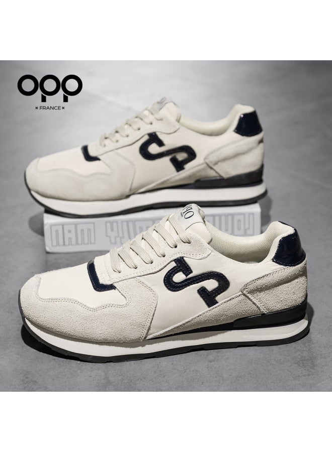Opp Casual Shoes For Men, Soft-soled Forrest Gump Shoes, Versatile Commuter Shoes, Autumn And Winter Sports Shoes, Men's Footwear, 3168 Beige, Size 38 - Image 2