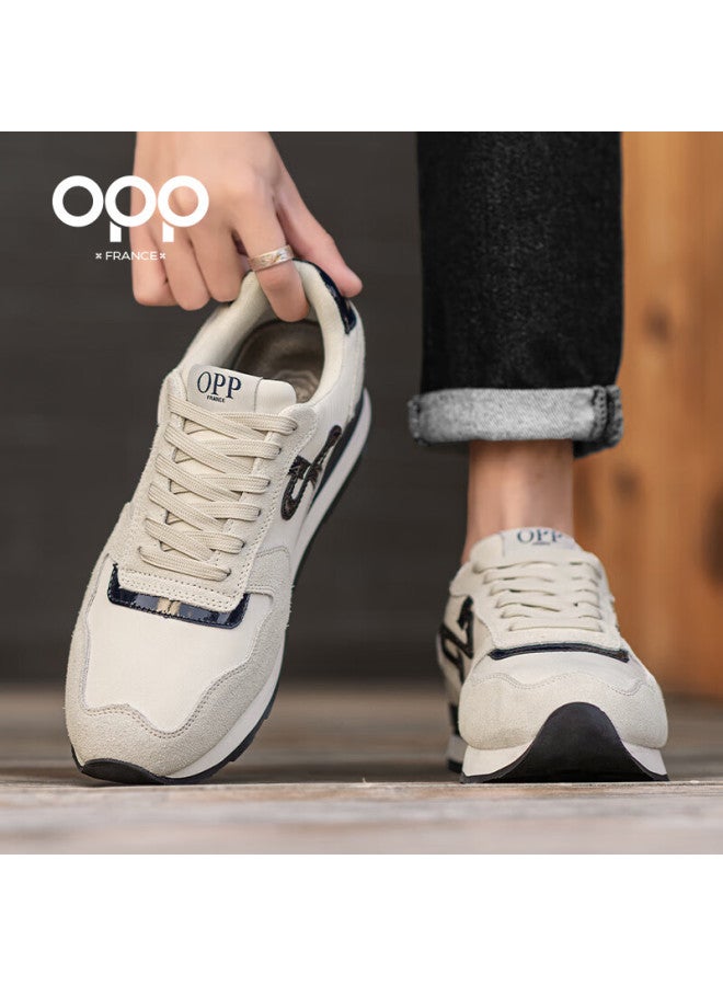 Opp Casual Shoes For Men, Soft-soled Forrest Gump Shoes, Versatile Commuter Shoes, Autumn And Winter Sports Shoes, Men's Footwear, 3168 Beige, Size 38 - Image 5