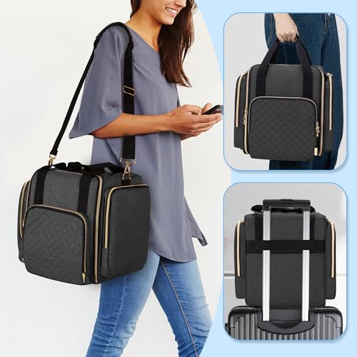 LUXJA Large Medicine Bag with 4 Inner Removable Cases, Multifunctional Medicine Storage Bag (Suitable for Home or Travel Use), Black - Image 5