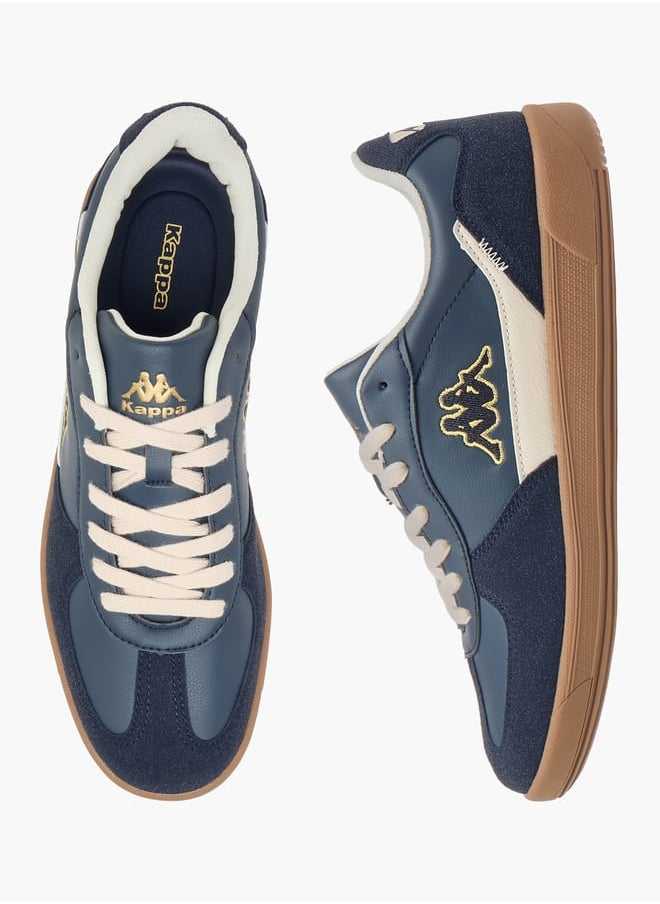 Kappa Men's Logo Embossed Sports Shoes with Lace-Up Closure  - Image 1