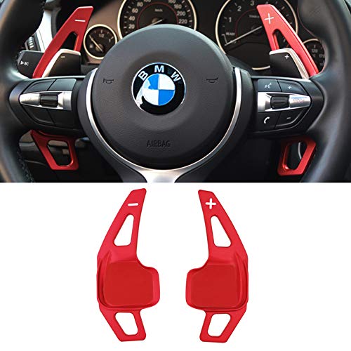 Jaronx Compatible with BMW Paddle Shifter Extensions,Jaronx Aluminum Metal Steering Wheel Paddle Shifter(Compatible with BMW 2 3 4 X1 X2 X3 X4 X5 X6 series F30 F31 F15 F16 F25 F26)-NOT for 5 6 Series F10 F11 - Image 1