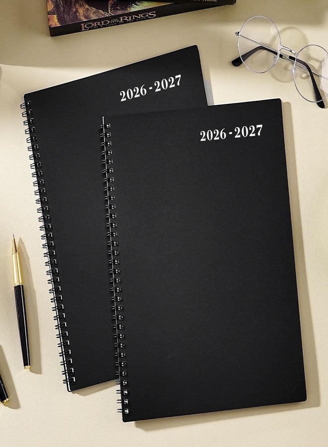 آرت فان مخطط شهري 2026-2027 - يوليو 2026 - ديسمبر 2027، مخطط/تقويم، 18 صفحة شهرية مع جهات اتصال وكلمات مرور، مقاس 8.5 × 11 بوصة، فواصل ملونة، ورق سميك، أسود - Image 2