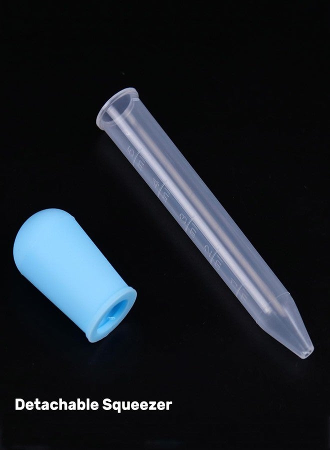 Rachna's Food-Grade Safe Easy Squeeze Baby Food Feeder Medicine Dropper - 8029 - Blue - 5ML - Pack of 2 | Free Travel Case - Image 2