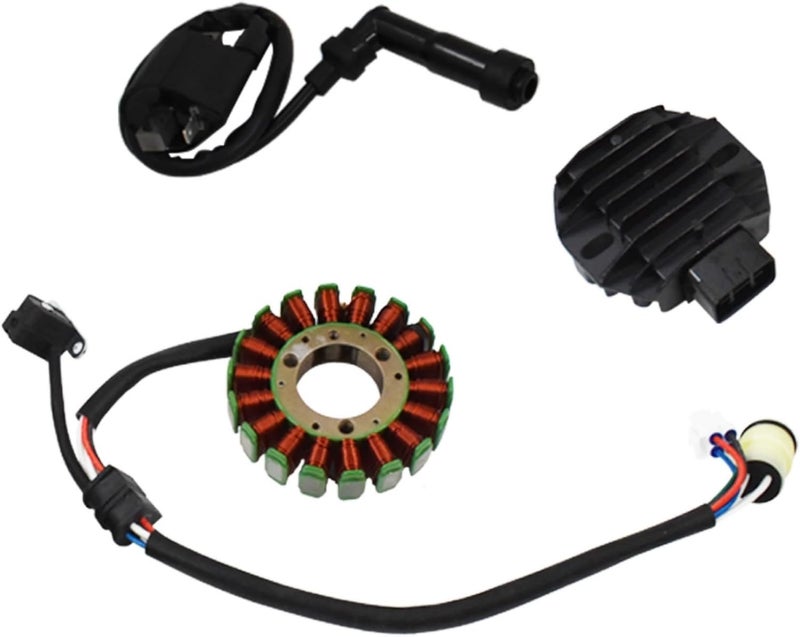 marddpair Stator, Regulator Rectifier, and Ignition Coil Replacement for Yamaha Raptor 660 YFM660 (2001-2005) - Image 2