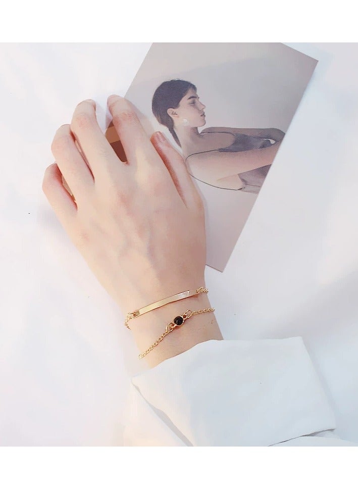 Goolsky Minimalist Double-Layer Cuff Bracelet – Sleek Tube Design | Elegant Everyday Jewelry for Women - Image 2