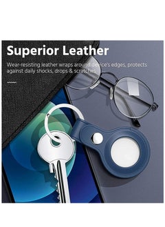 Excefore Anti-Lost Leather Case for AirTag，Protective Case Cover with Keychain Ring Designed,Safety Apple Airtag Tracking Locator Anti-Lost Tracker Finder Protector（Multiple Colour）4 Pack  - Image 2
