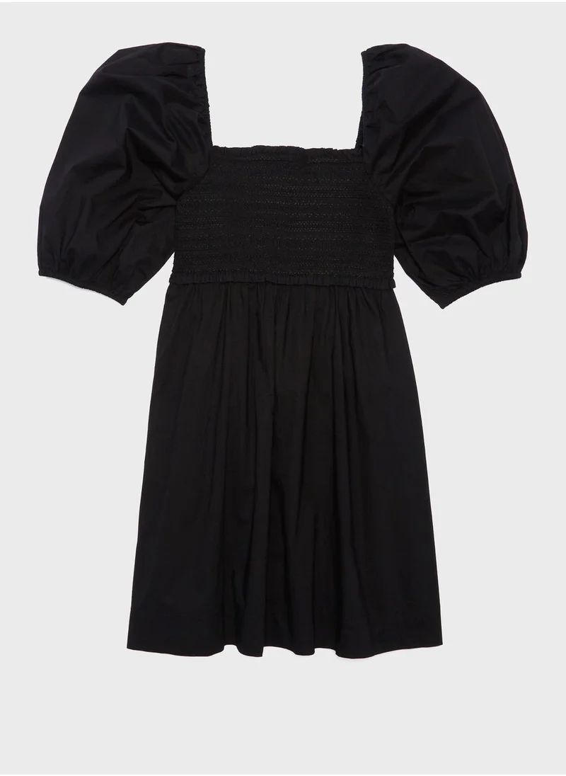 American Eagle Puff Sleeve Square Neck Dress
