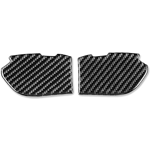 NVCNX Real Premium Carbon Fiber Compatible with Chevy/Chevrolet Camaro 2010-2015 2011 2012 2013 2014 Door Inner Handle Bowl Cup Bottom Cover Car Interior Trim Accessories 2PCS Black - Image 2