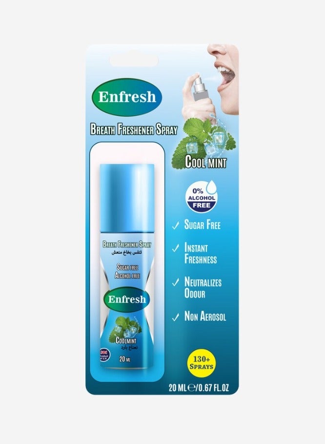 Enfresh Breath Freshener Spray Cool Mint 20ml 