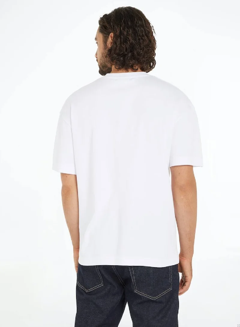 CALVIN KLEIN Embroidered Flower T-Shirt