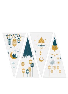 Y&D 100Pcs Ramadan  Eid Mubarak Gift Bags Plastic Cookie Candy Bag Ramadan Kareem Decor  - Image 1