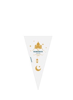 Y&D 100Pcs Ramadan  Eid Mubarak Gift Bags Plastic Cookie Candy Bag Ramadan Kareem Decor  - Image 4