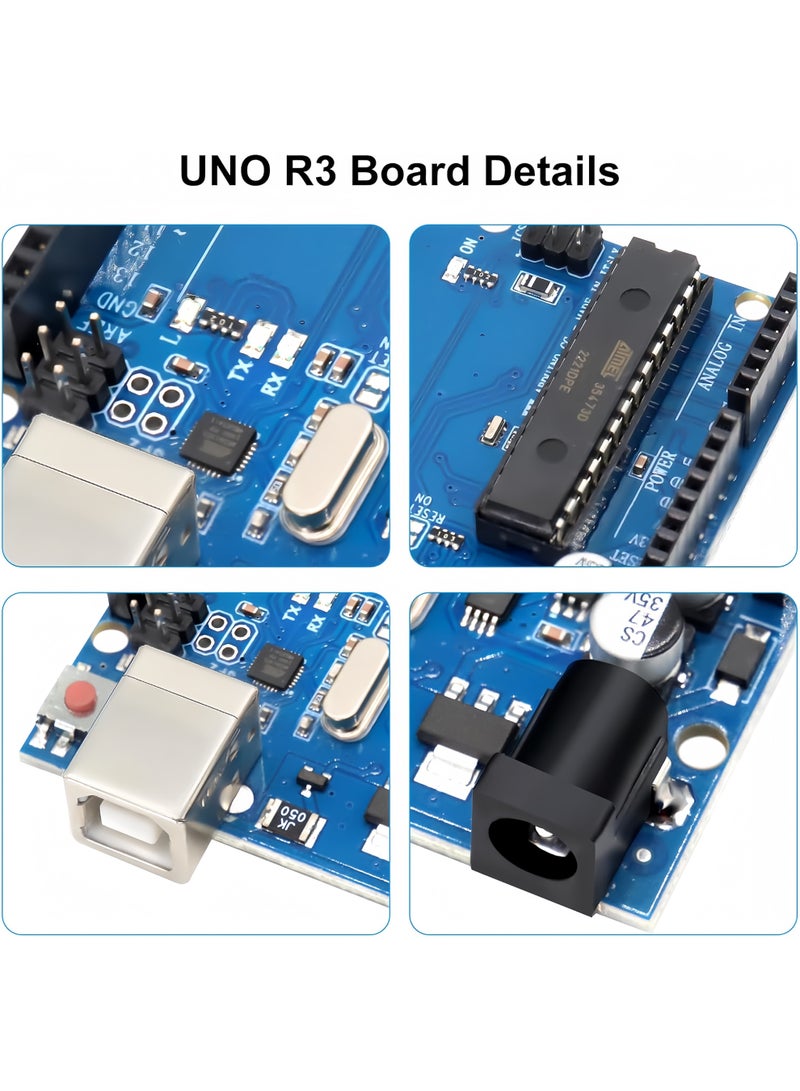 UNO R3 Development Board, 1 PCS UNO R3 Single Board with ATmega328P Chip 2 KB 1 KB EEPROM, Microcontroller with USB Cable Compatible with Ar-duino uno - Image 2