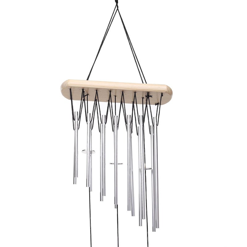 sculpmart أجراس الرياح للمنزل طاقة إيجابية - أجراس معلقة لتزيين المنزل وتزيين الشرفة مع صوت لحن (14 أنبوب)  - Image 5