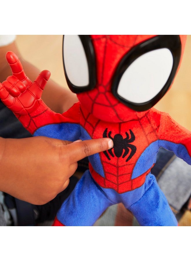 SPIDEY AND HIS AMAZING FRIENDS سبايدي وأصدقاؤه المذهلون - لعبة سبايدي القابلة للتفاعل مع 20 عبارة وأصوات، و2 أغاني، ألعاب الأبطال الخارقين للأطفال من 3 سنوات وما فوق - Image 3