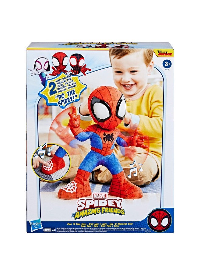 SPIDEY AND HIS AMAZING FRIENDS سبايدي وأصدقاؤه المذهلون - لعبة سبايدي القابلة للتفاعل مع 20 عبارة وأصوات، و2 أغاني، ألعاب الأبطال الخارقين للأطفال من 3 سنوات وما فوق - Image 2